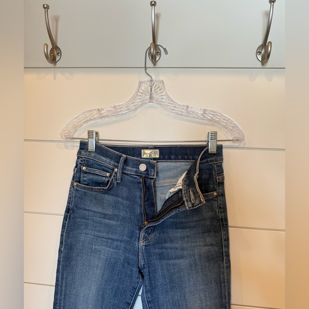 Mother The Insider Crop Step Fray in Girl Crush Size 25 - Picture 5 of 11